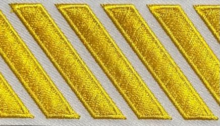 MEDIUM GOLD on WHITE Hash Marks - 1 Hash Mark Length Each